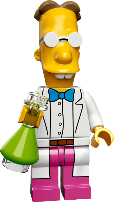 The Brilliant Professor Jonathan Frink Is Springfield's - Lego 71009 Minifigures, The Simpsons Series 2 (391x688)