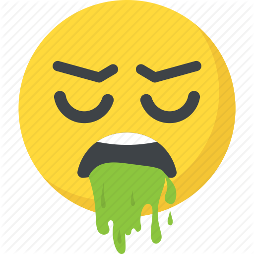 Throwing Up Smiley - Smiley Vomir (512x512)