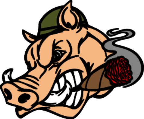 War Clipart History Subject - War Pigs Logo (478x396)