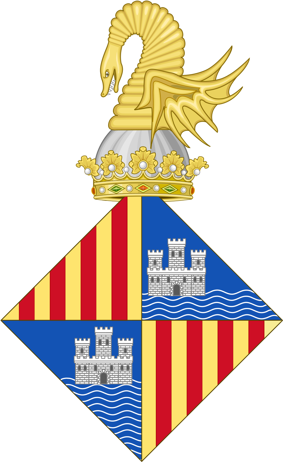 Open - Mallorca Coat Of Arms (1000x1623)