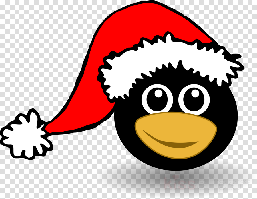 Santa Hat Clipart Santa Claus Santa Suit Clip Art - Penguin Santa Yard Sign (900x700)