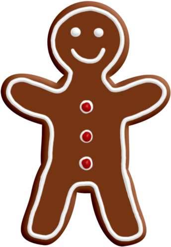 Gingerbread Man Christmas Frames, Christmas Paper, - Cookie (350x500)