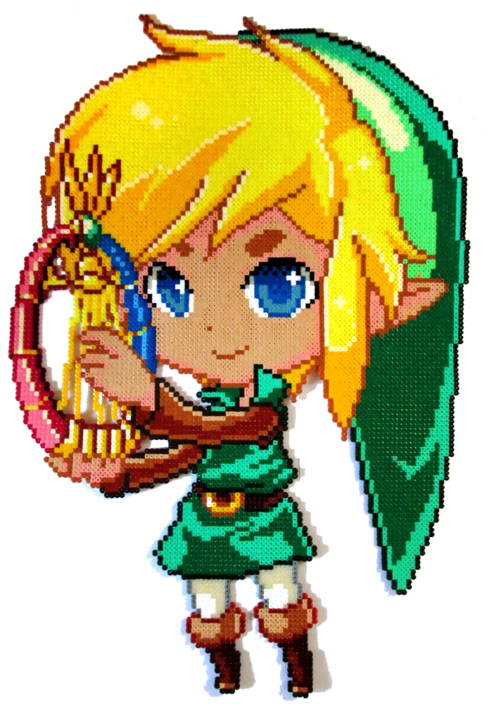 Link [oracle Of Ages] Hama Perler Beads By Aenea-jones - Bead (800x1066)