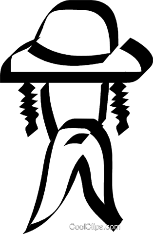 Orthodox Judaism Royalty Free Vector Clip Art Illustration - Orthodox Judaism Royalty Free Vector Clip Art Illustration (314x480)