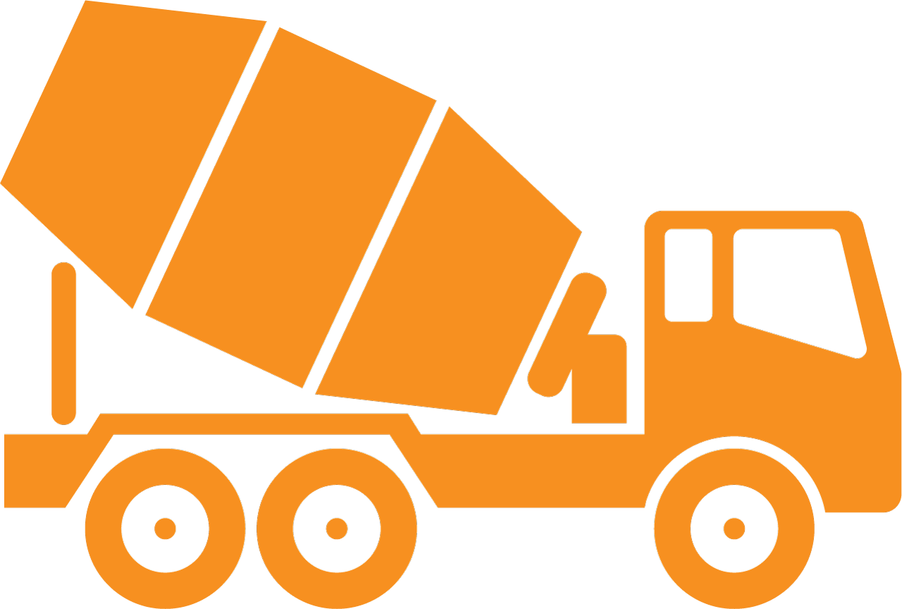 Cement Truck Orange - Cement (1280x864)