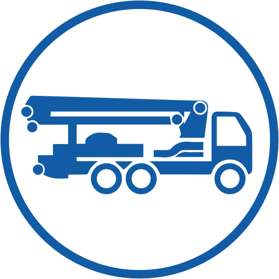Pumping Of Fresh Concrete - Concrete Pump Icon (550x550)