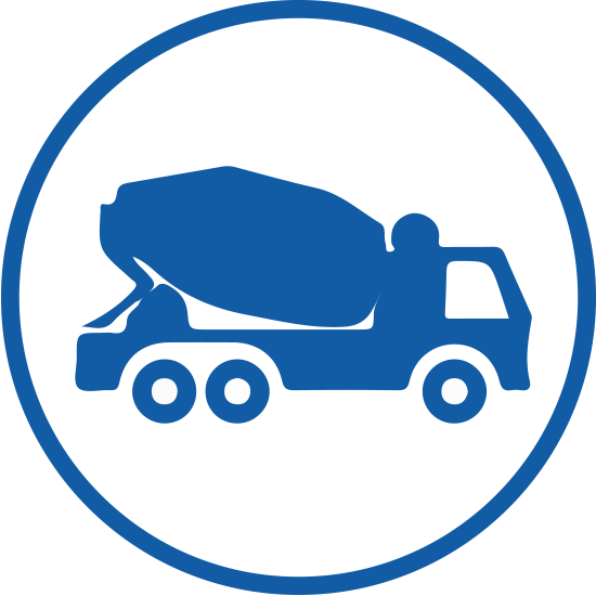 Transport Of Fresh Concrete - Concrete Services Clipart (550x550)