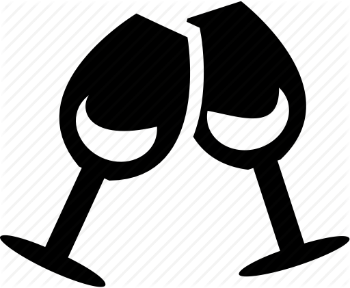 Dinner Toast Clipart Png - Party Icon (512x421)