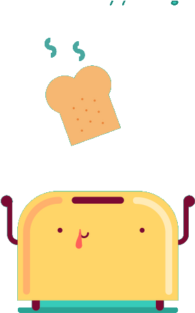 Cartoon Bread Roasting Roast - Toast (657x659)