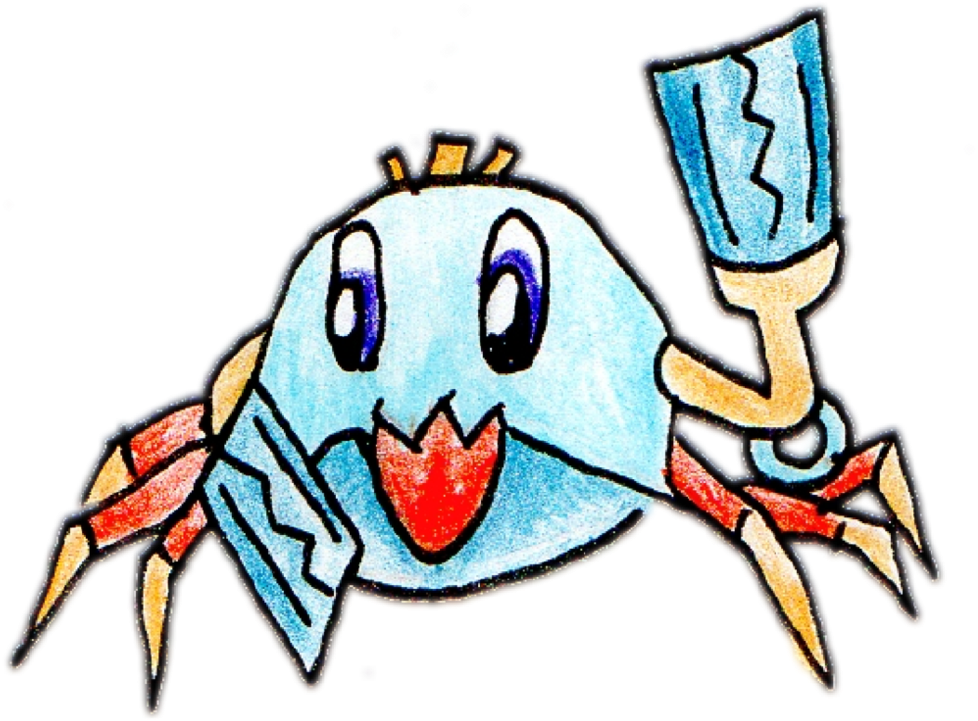 It Uses Its Shovel-like Claws To Create Sand Castles - Child Art (1004x796)