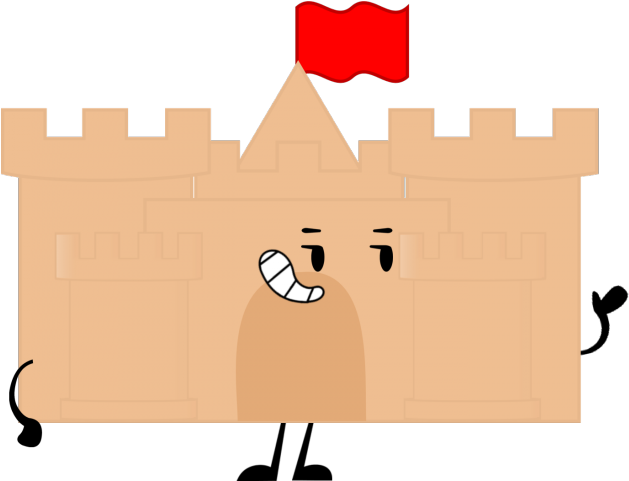 Pixel Clipart Sandcastle - Bfdi Sand Castle (640x480)