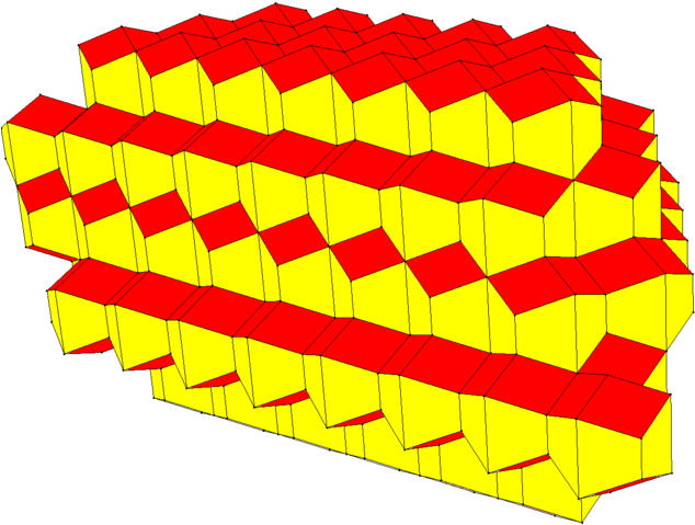 In The Special Case That The Long Sides Of The Trapezoids - Dodecahedron Tessellation (640x520)