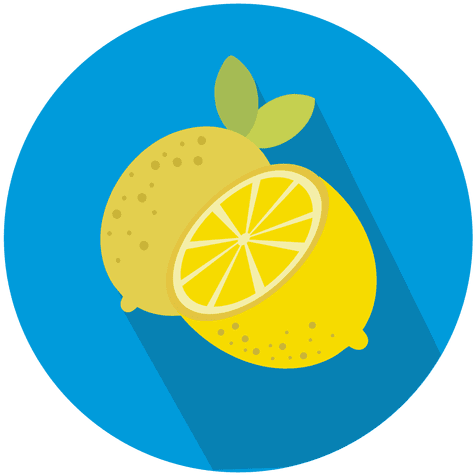 Lemon Circle Icon Transparent Clip Art Transparent - Lemon Icon Png (512x512)