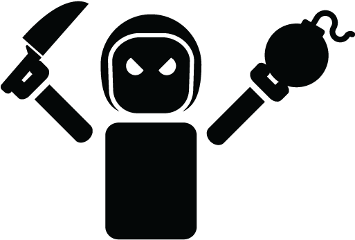 Black And White Stock Anger Clipart Robot - Angry Bot (512x512)