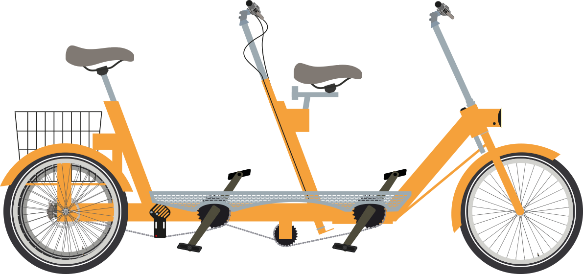Rear-steer Tandem Cyclesclick Here For More Info - Bicycle (1191x560)