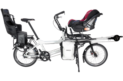 Toddler And Baby On The Morpheus - Bicycle (425x430)