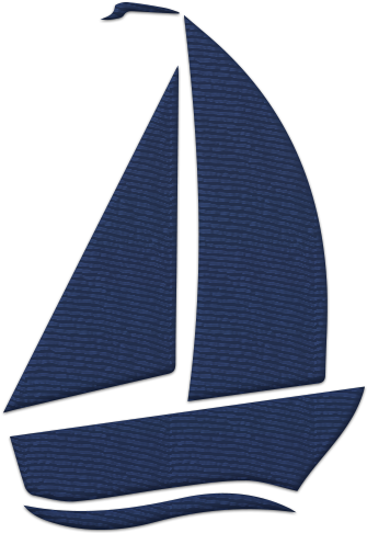 Sailboat Navy Blue - Ship (500x500)