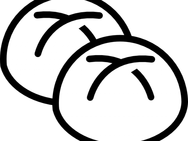 Bread Clipart Outline - Roll Of Bread Clip Art (640x480)