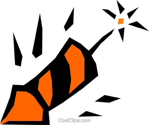 Firecracker Royalty Free Vector Clip Art Illustration - Firecracker Royalty Free Vector Clip Art Illustration (480x401)