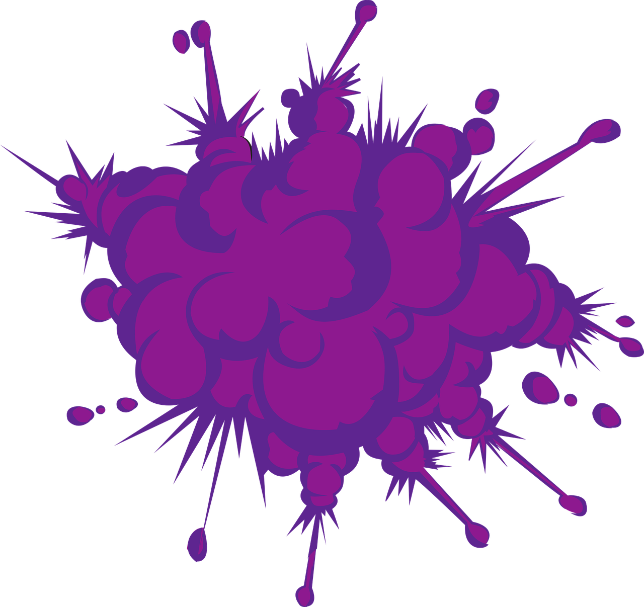 Vector Graphics, - Clip Art Purple Explosion (1280x1207)