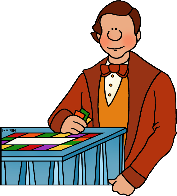United States Clip Art By Phillip Martin Famous People - Clip Art (607x648)
