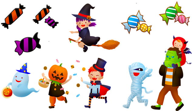 Halloween - Halloween Süßigkeiten Cartoon (640x378)