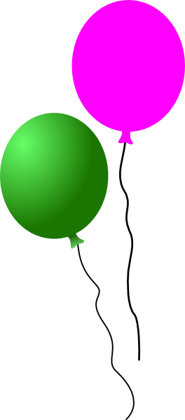 Party Balloons Clipart Has - Party Balloons Clipart Has (264x599)