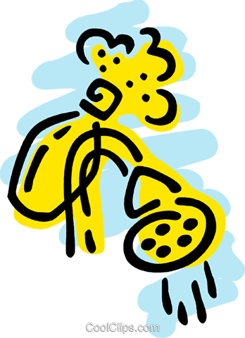 Shower Head And Shampoo Royalty Free Vector Clip Art - Shower Head And Shampoo Royalty Free Vector Clip Art (348x480)