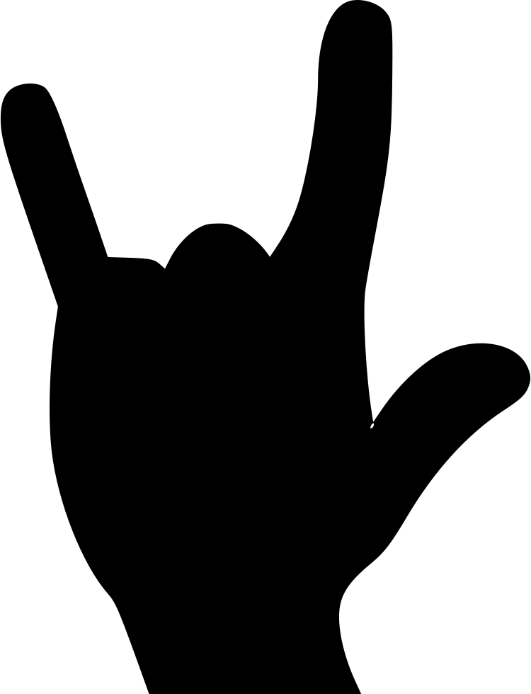 Rock Fingers Comments - Rock On Hand Svg (750x980)