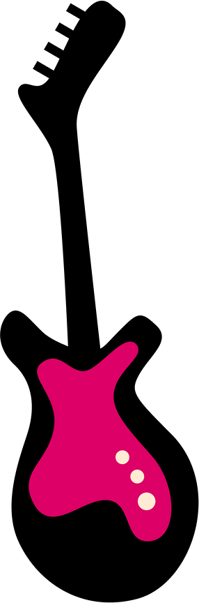 Minus Rock And Roll Birthday, Rock N Roll Music, Rock - Pink Music Note Clipart (286x864)