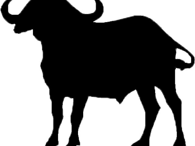 African Buffalo Clipart Clip Art - Cape Buffalo Silhouette Vector (640x480)