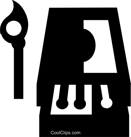 Book Of Matches Royalty Free Vector Clip Art Illustration - Sign (460x480)