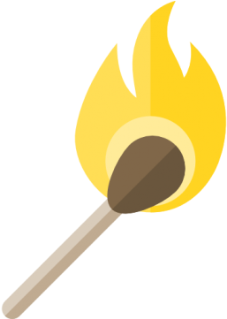 Matches Match Misc - Match On Fire Png (360x360)