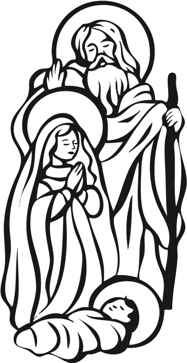 Bethlehem Wall Sticker - Silueta Portal De Belen (374x715)