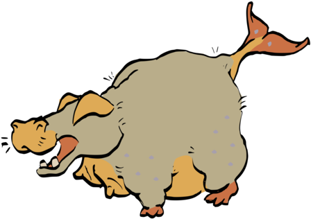 Guinea Pig Computer Icons Hippopotamus Drawing - Clip Art Guinea Pig (491x340)
