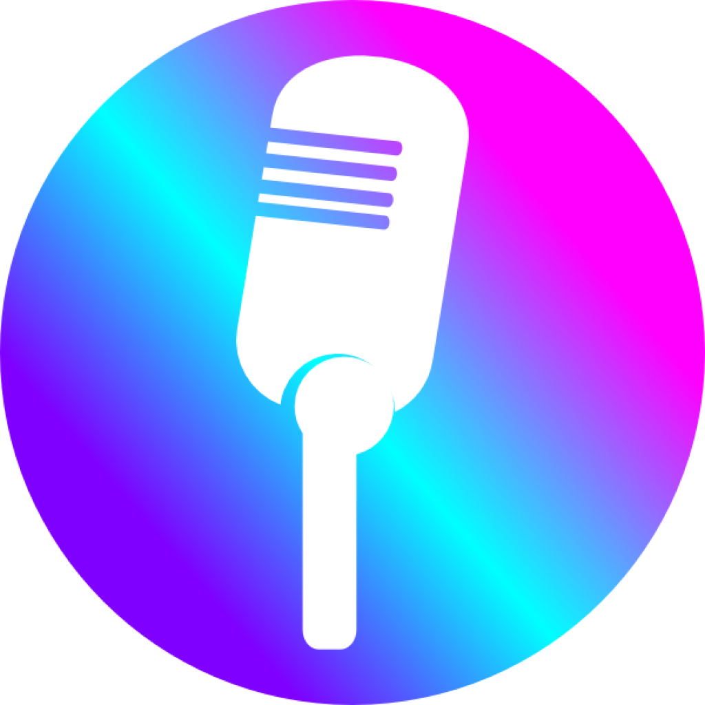 Microphone Clipart Microphone Clip Art At Clker Vector - Colored Mic Clip Art (1024x1024)