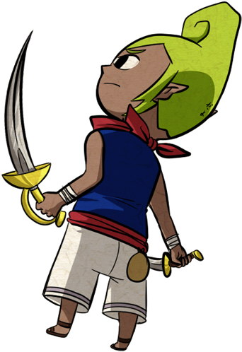 Wind Waker, Sailors, Legend Of Zelda, Pirates, Sword, - The Legend Of Zelda (412x600)