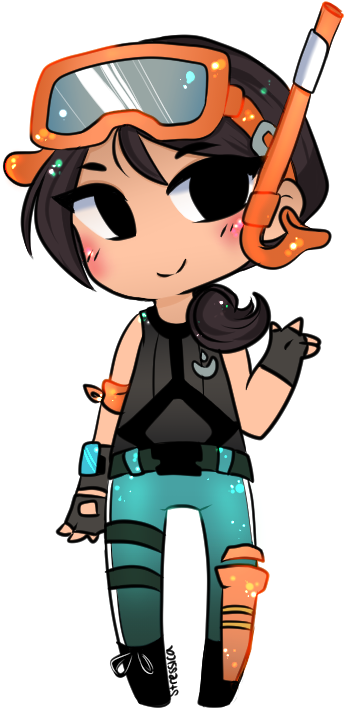 Spent The Down Time Drawing My Favorite Skin - Fortnite Snorkel Ops Fanart (665x765)