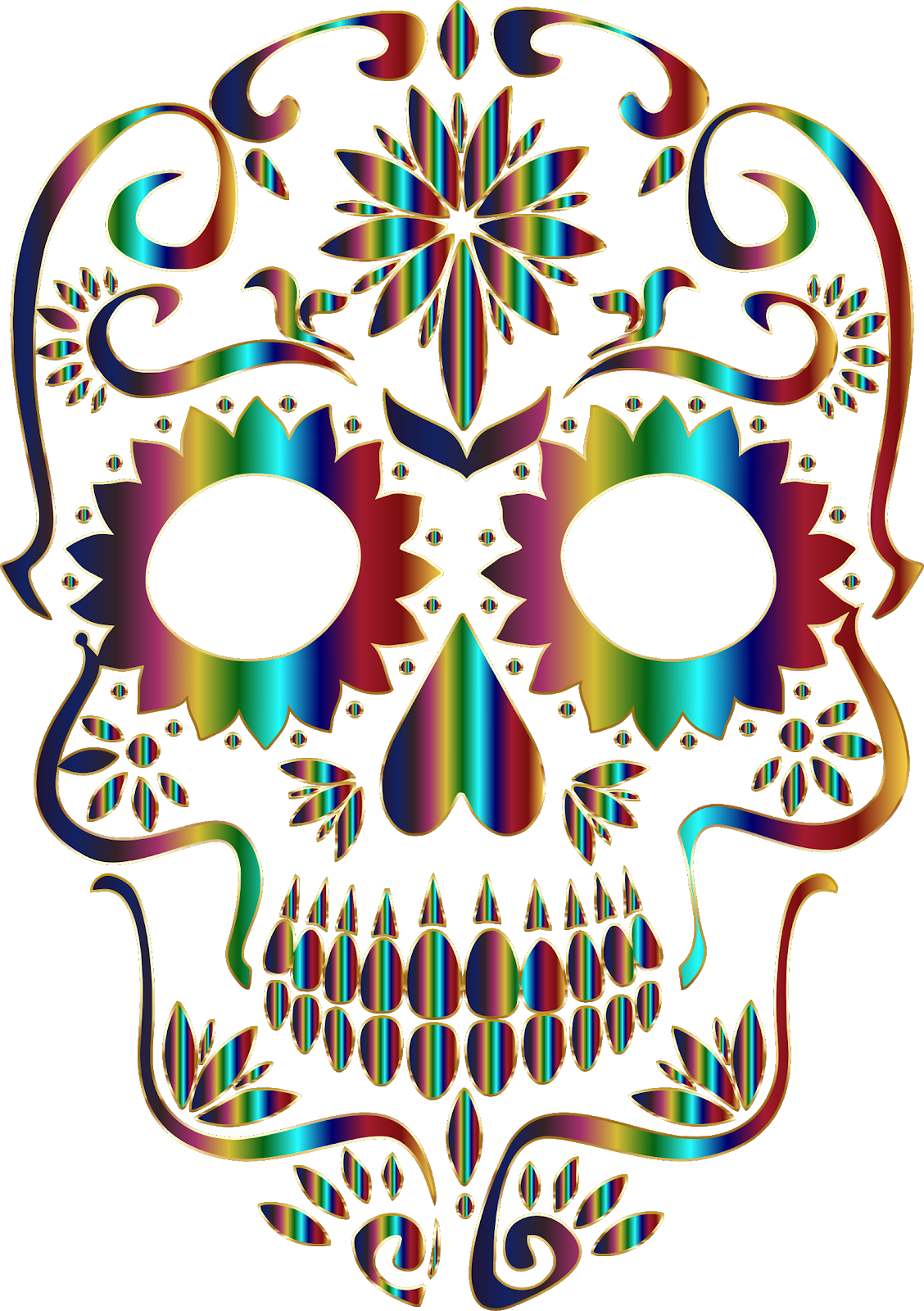 We Honor Jerry Gonzalez And All Departed, On This Day - Sugar Skull No Background (1128x1600)