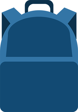 I Am Verbally Giving Directions, Sit Quietly Waiting - Backpack (300x430)