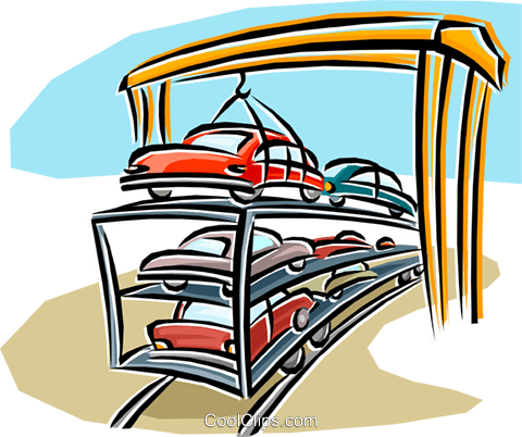 Loading Cars Royalty Free Vector Clip Art Illustration - Loading Cars Royalty Free Vector Clip Art Illustration (480x402)