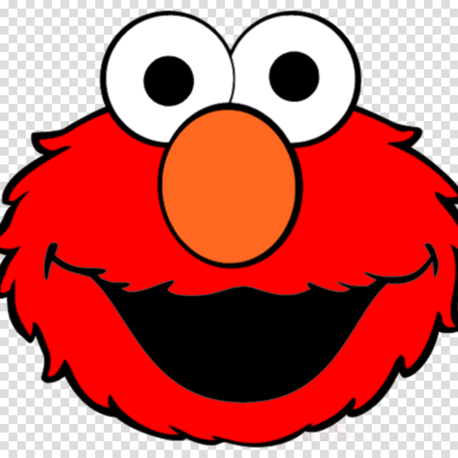 Download Elmo Face Stencil Clipart Elmo Cookie Monster - Elmo Face (900x900)