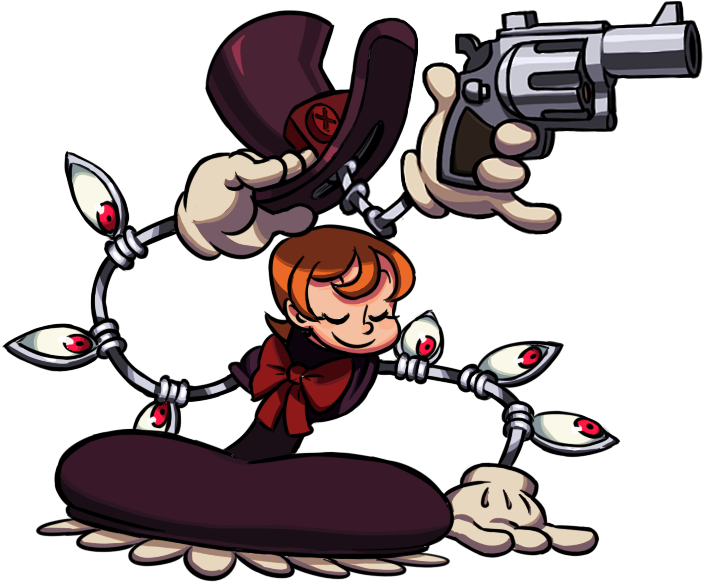I Tried At Making A Sprite Edit Of Peacock's Crouch - Peacock Skullgirls Gun (971x614)