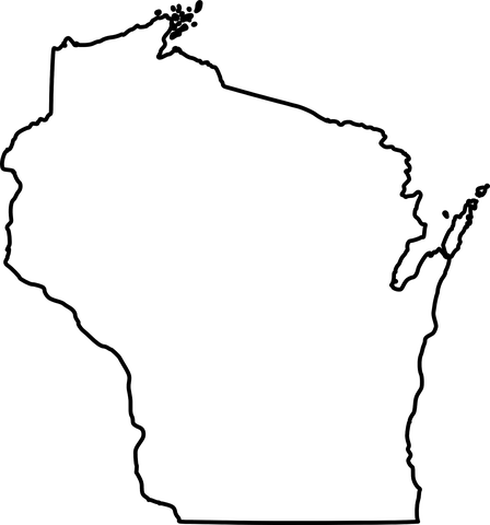 Rural Reporter - Wisconsin Clip Art (448x480)