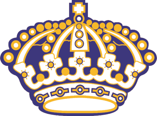 King Crown Logo Png Clipart Free Library - Los Angeles Kings Old Logo (514x380)