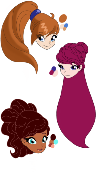 Here Is My First Batch Of My Winx Ng Ocs - Television (337x600)