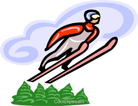 Ski Jumping - Ski Jumping Clipart (480x370)