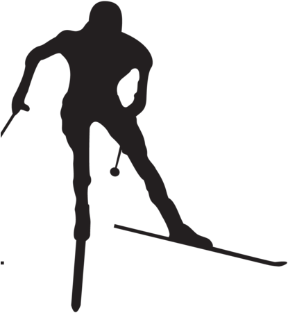 Clip Art Freeuse Skier Logo Free Download Best On Clipartmag - Cross-country Skiing (422x500)