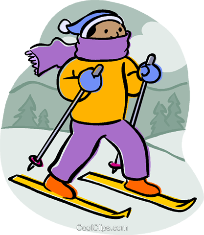 Downhill Skier Royalty Free Vector Clip Art Illustration - Pdf (417x480)