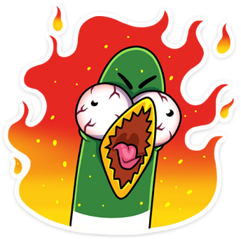 Attack Scream Danger Hater Ah Kra Gag Aaa Shout Noise - Утя Стикеры (360x360)